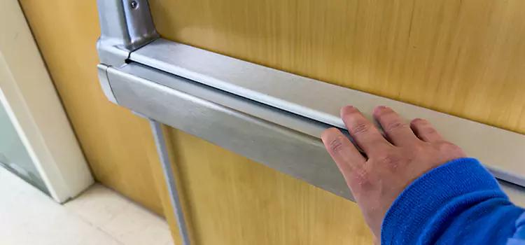 Installing a Push Bar on a Door West Valley City